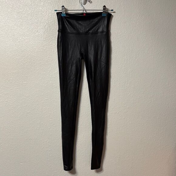 Spanx Faux Leather Leggings Medium - Picture 1 of 4
